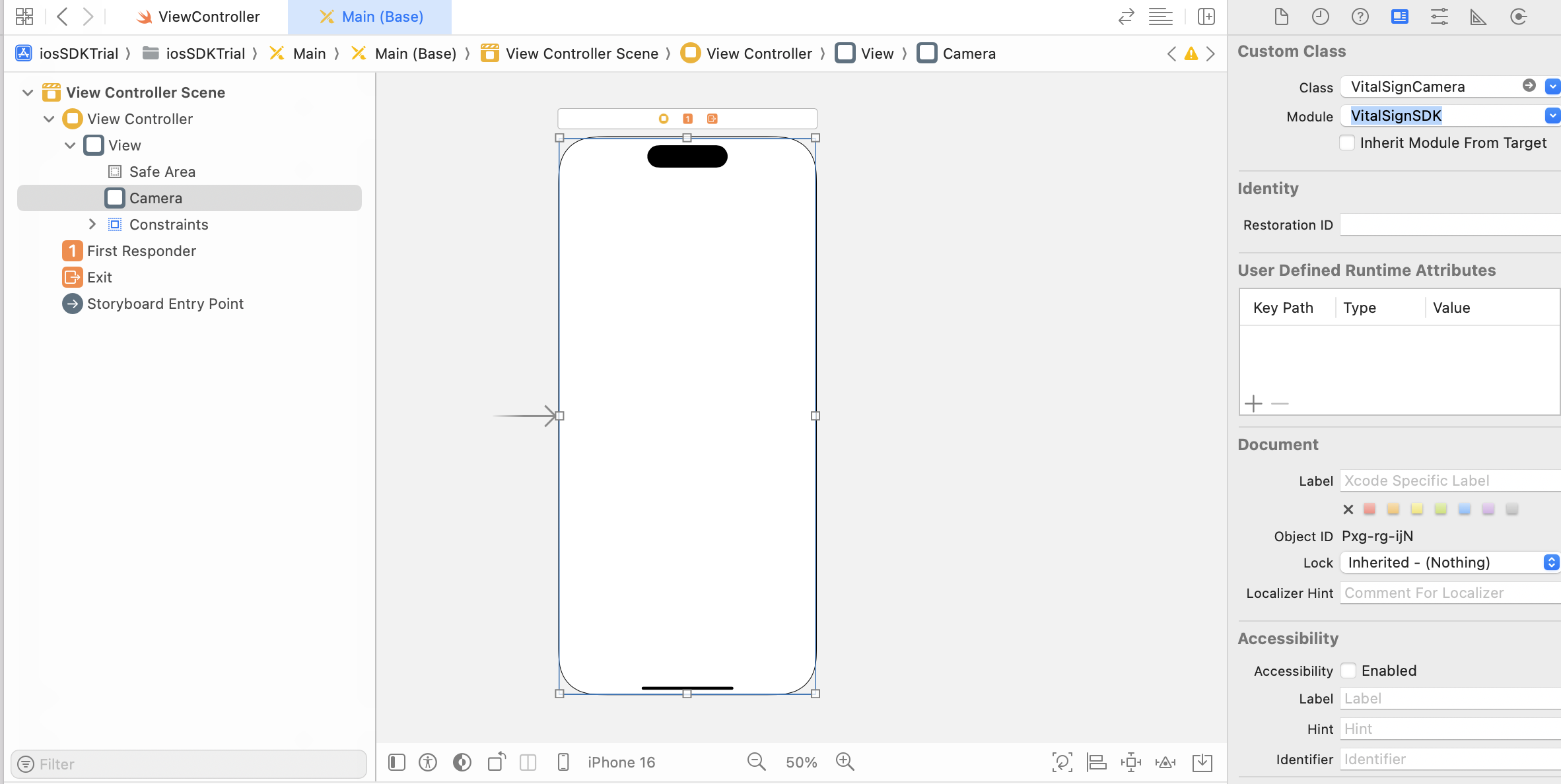 VitalSignCamera Setup - Storyboard Demo